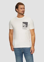 Kurzarmshirt Baumwoll-T-Shirt mit Frontprint