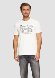s.Oliver T-Shirt Weiß/Gelb