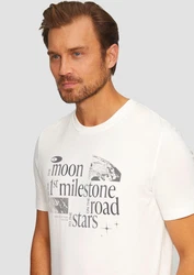 s.Oliver T-Shirt Weiß/Gelb