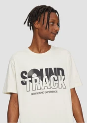 QS T-Shirt mit Front- und Rückenprint Khaki/Beige/Schwarz/Weiß/Gelb