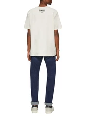QS T-Shirt mit Front- und Rückenprint Khaki/Beige/Schwarz/Weiß/Gelb