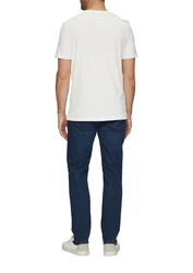 s.Oliver Kurzarmshirt mit Frontprint Artwork Gelb/Beige/Creme