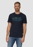 s.Oliver Kurzarmshirt mit Frontprint Artwork Dunkelblau/Lila/Blau