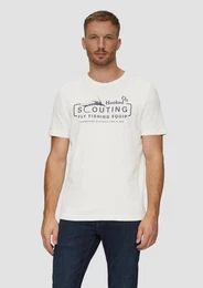 Kurzarmshirt Baumwollshirt mit Frontprint Artwork
