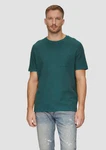 s.Oliver Kurzarmshirt T-Shirt mit Brusttasche Logo Türkis/Grün/Dunkelgrün