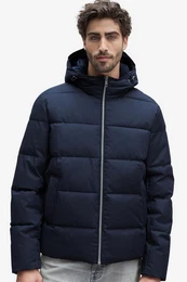Steppmantel Steppjacke mit Kapuze (1-tlg)