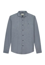 Dstrezzed Langarmhemd Olav Shirt Hellblau/Grau/Blau/Dunkelblau