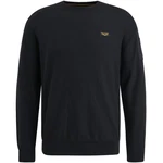 PME LEGEND Strickpullover R-NECK AMERICAN CLASSIC KNIT Dunkelblau/Schwarz