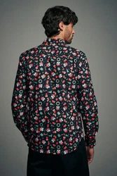 Next Langarmhemd mit Weihnachts-Print Rot/Rosa