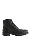 Next Lederstiefel mit Zehenkappe Schnürstiefelette Schwarz