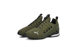 PUMA Axelion Refresh Herrenschuhe Dunkelgrün/Grün
