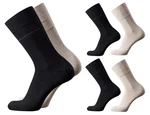 TOM TAILOR Socken Herren 4er Pack uni basic beige/schwarz