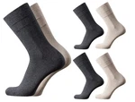 TOM TAILOR Socken Herren 4er Pack uni basic beige/dunkelgrau