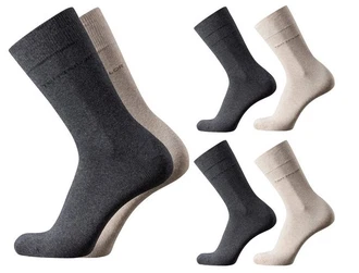 TOM TAILOR Socken Herren 4er Pack uni basic beige/dunkelgrau TOM TAILOR Socken Herren 4er Pack uni basic beige/dunkelgrau