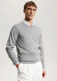V-Ausschnitt-Pullover PIMA ORG CTN CASHMERE V NECK