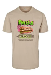MisterTee Philly Sandwich Tee Grau/Braun/Khaki/Dunkelgrün