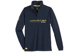 Redfield Langarm Poloshirt dunkelblau
