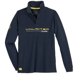 Redfield Langarm Poloshirt dunkelblau