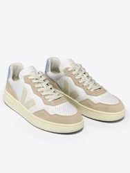 VEJA V-90 Sneaker Beige/Creme/Weiß