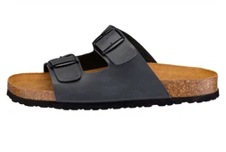 Lico Pantolette Bioline Man Schwarz/Beige