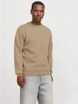 JACK & JONES Sweatshirt JJEBradley Khaki/Beige/Braun