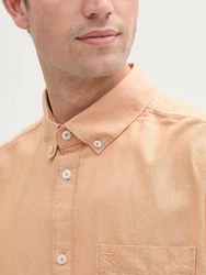 TOM TAILOR Langarmhemd hellbraun