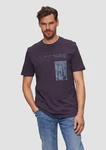 s.Oliver Kurzarmshirt Printshirt Dunkelblau/Fliederfarben/Lila/Dunkelrot