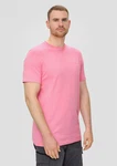s.Oliver Kurzarmshirt T-Shirt mit kleinem Logo-Print Rosa