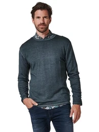 Rundhalspullover Pullover aus Merinowolle