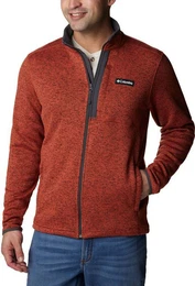Rollkragenpullover Sweater Weather Full Zip WARP RED HEATHER