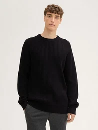 Strickpullover Strickpullover mit Struktur