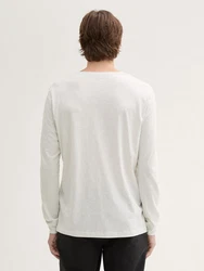 TOM TAILOR DENIM Shirt Weiß/Khaki/Grau/Creme