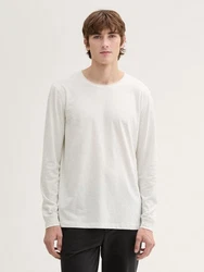 TOM TAILOR DENIM Shirt Weiß/Khaki/Grau/Creme