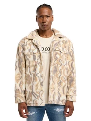 CARLO COLUCCI Sweatjacke Dirler Beige/Khaki/Schwarz/Hellblau