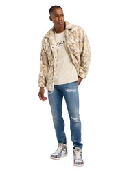 CARLO COLUCCI Sweatjacke Dirler Beige/Khaki/Schwarz/Hellblau