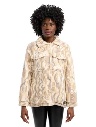 CARLO COLUCCI Sweatjacke Dirler Beige/Khaki/Schwarz/Hellblau