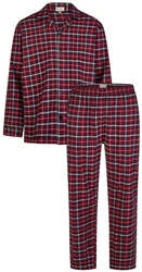 Phil & Co. Schlafanzug Casual (Set, 2-teilig) Herren Pyjama Dunkelrot/Rot