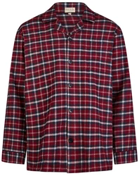 Phil & Co. Schlafanzug Casual (Set, 2-teilig) Herren Pyjama Dunkelrot/Rot