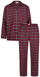 Phil & Co. Schlafanzug Casual (Set, 2-teilig) Herren Pyjama Dunkelrot/Rot