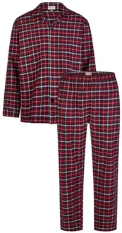 Phil & Co. Schlafanzug Casual (Set, 2-teilig) Herren Pyjama Dunkelrot/Rot