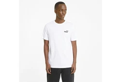 PUMA T-Shirt Essentials Small Logo T-Shirt Herren Weiß/Creme