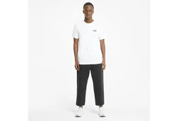 PUMA T-Shirt Essentials Small Logo T-Shirt Herren Weiß/Creme