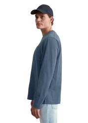 Marc O'Polo Langarmshirt Grau/Blau/Dunkelblau/Hellblau