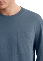 Marc O'Polo Langarmshirt Grau/Blau/Dunkelblau/Hellblau