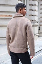Next Fellimitatjacke Jacke mit Lammkunstfell (1-St) 