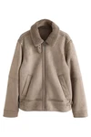 Next Fellimitatjacke Jacke mit Lammkunstfell (1-St) 