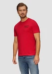 s.Oliver Kurzarmshirt mit Frontprint Artwork Rot