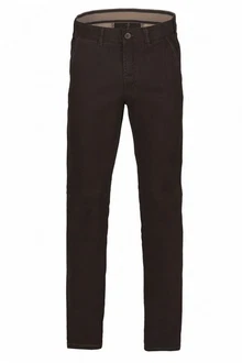 Club of Comfort Chinohose Garvey Khaki/Dunkelbraun/Braun