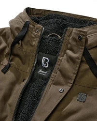 Brandit Winterjacke Essential Jacket Dunkelgrün/Khaki/Braun