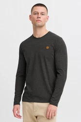 Indicode Longsleeve IDPhillo Dunkelgrau/Grau/Khaki/Dunkelgrün